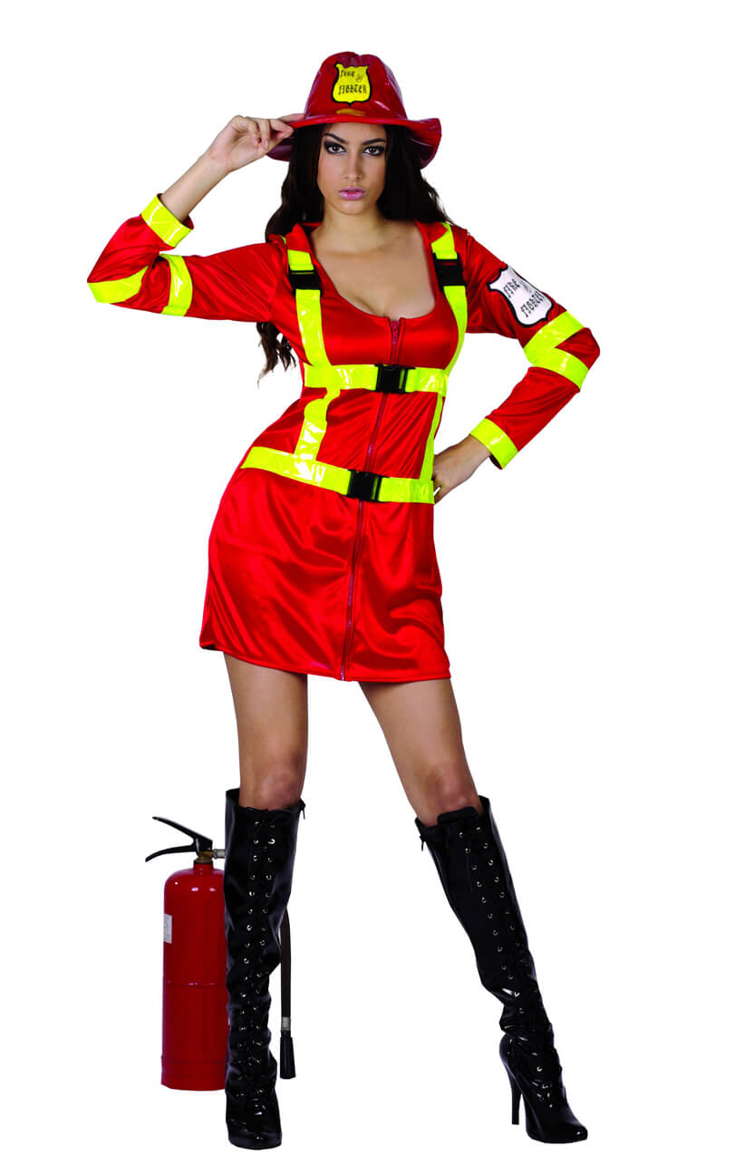 Ladies Firefighter Costume - I Love Fancy Dress