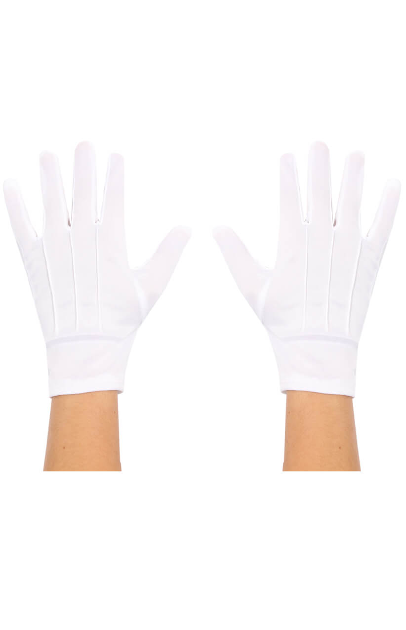 short white gloves