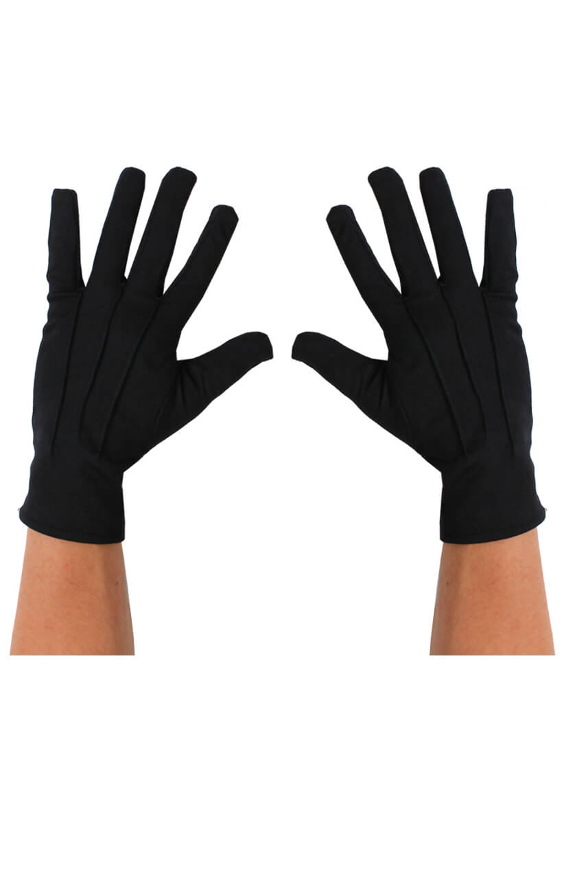 fancy black gloves