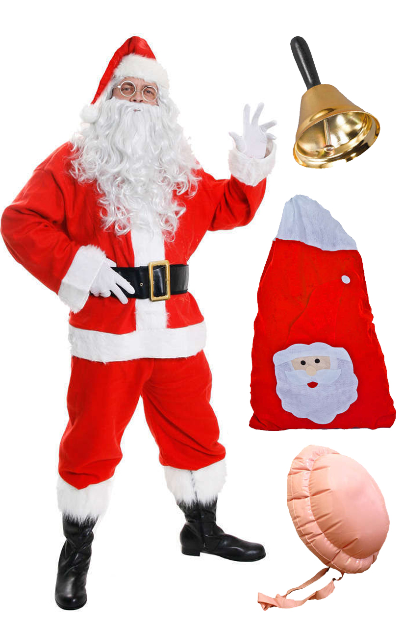 Quality 13 Piece Santa Costume - I Love Fancy Dress