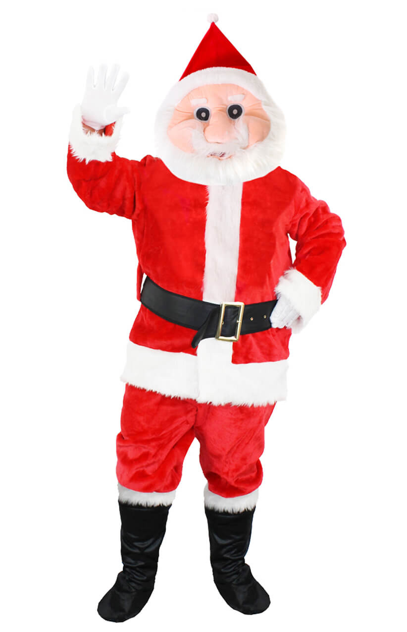 Deluxe Santa Mascot Costume - I Love Fancy Dress