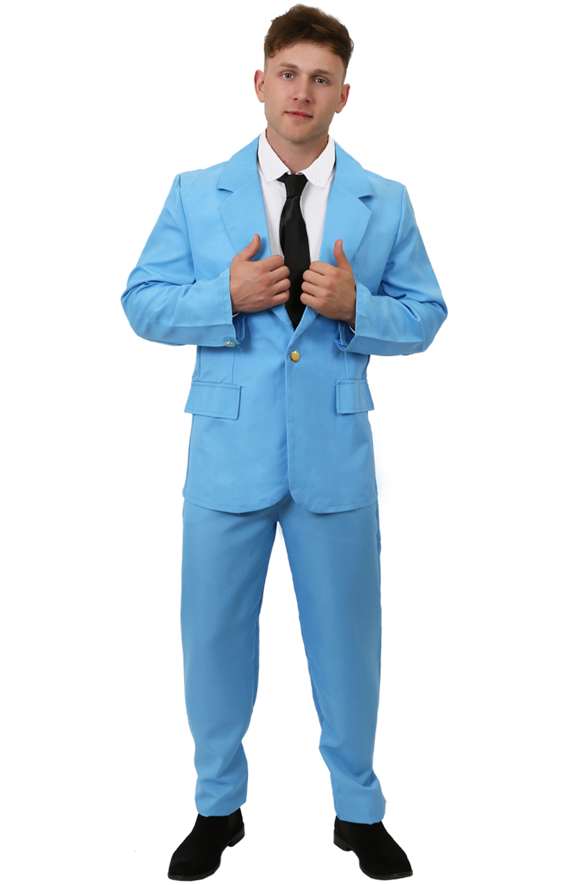 Adults Pale Blue Suit Costume - I Love Fancy Dress