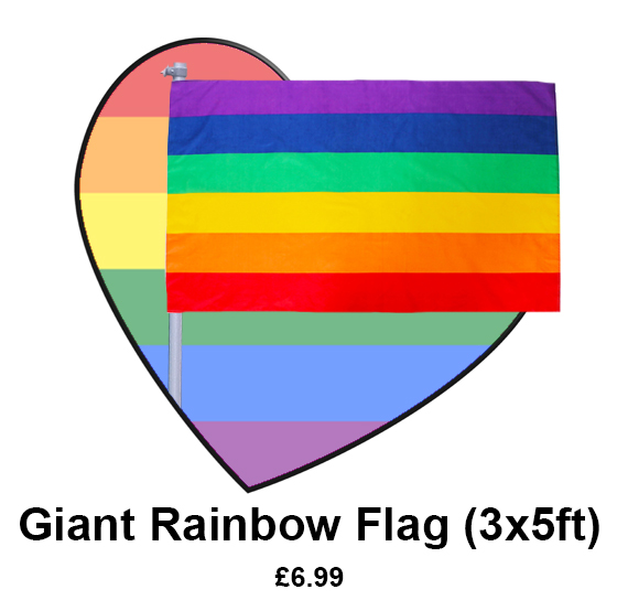 rainbow flag £6.99