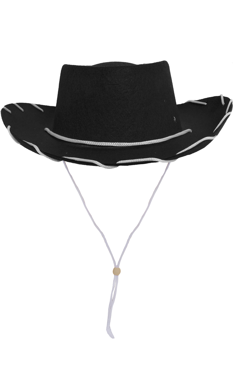 Childs Black Cowboy Hat - I Love Fancy Dress