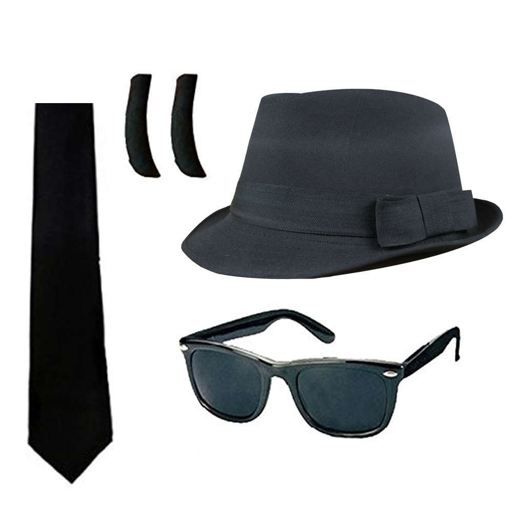 4 Piece Blues Brothers Set - I Love Fancy Dress