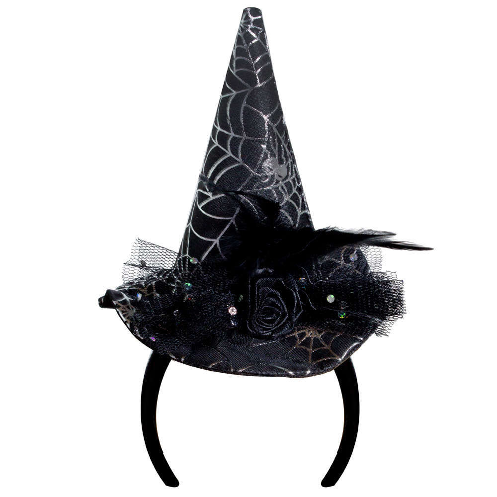 Halloween Mini Witches Hat Cap Headband Fancy Dress Deeley Boppers Headbands 