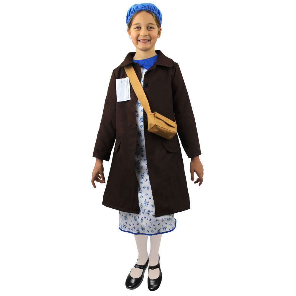 Childs Evacuee Girl War Costume - I Love Fancy Dress