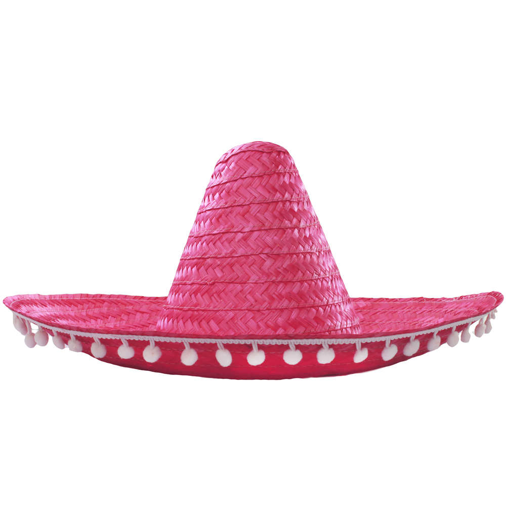 pink sombrero hat