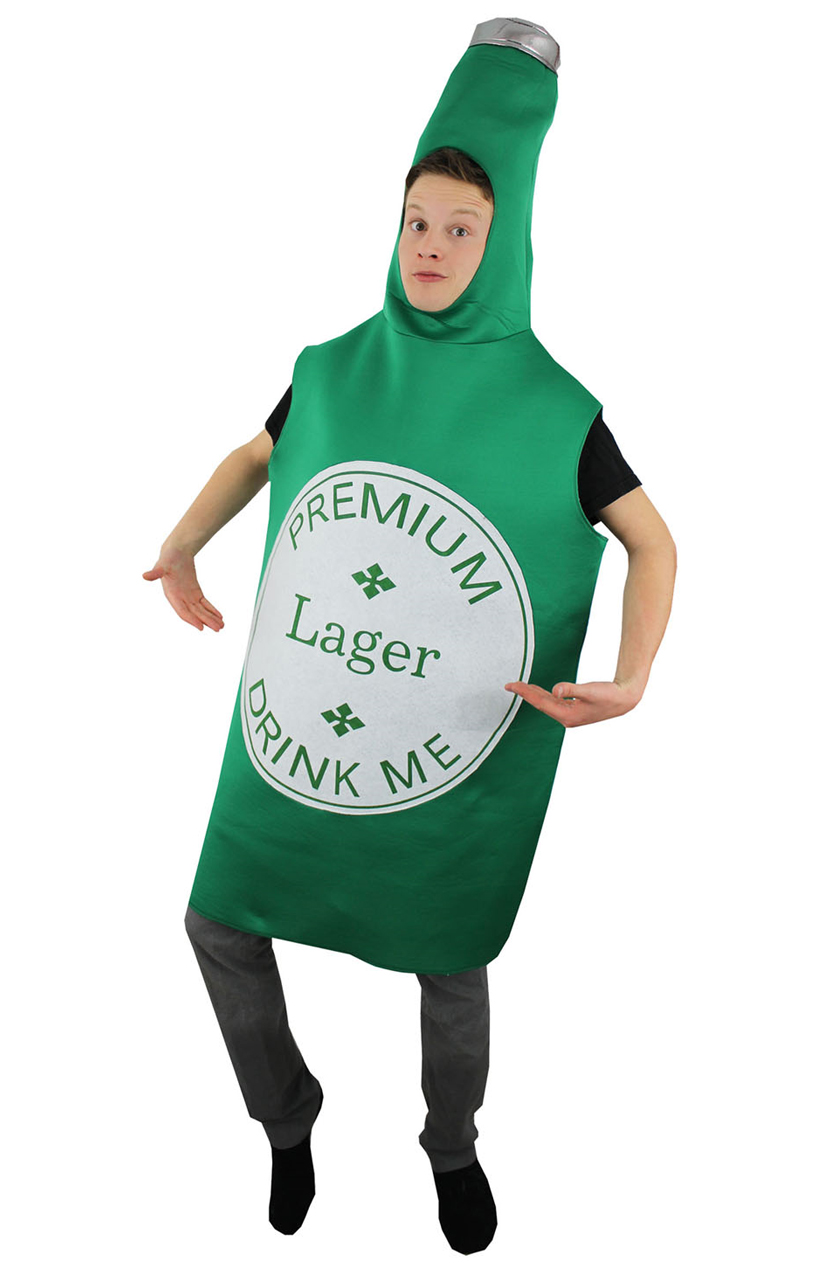 Adults Green Beer Bottle Costume - I Love Fancy Dress