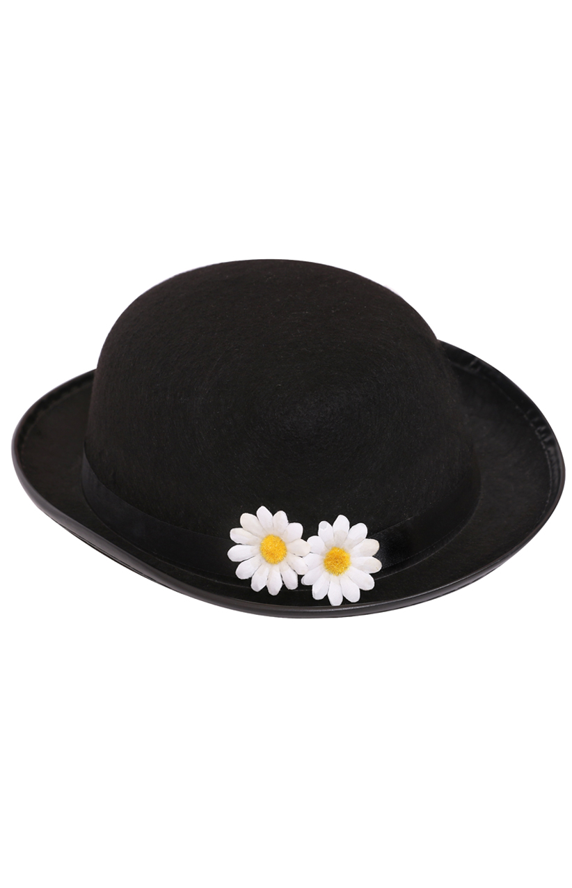 black felt bowler hat