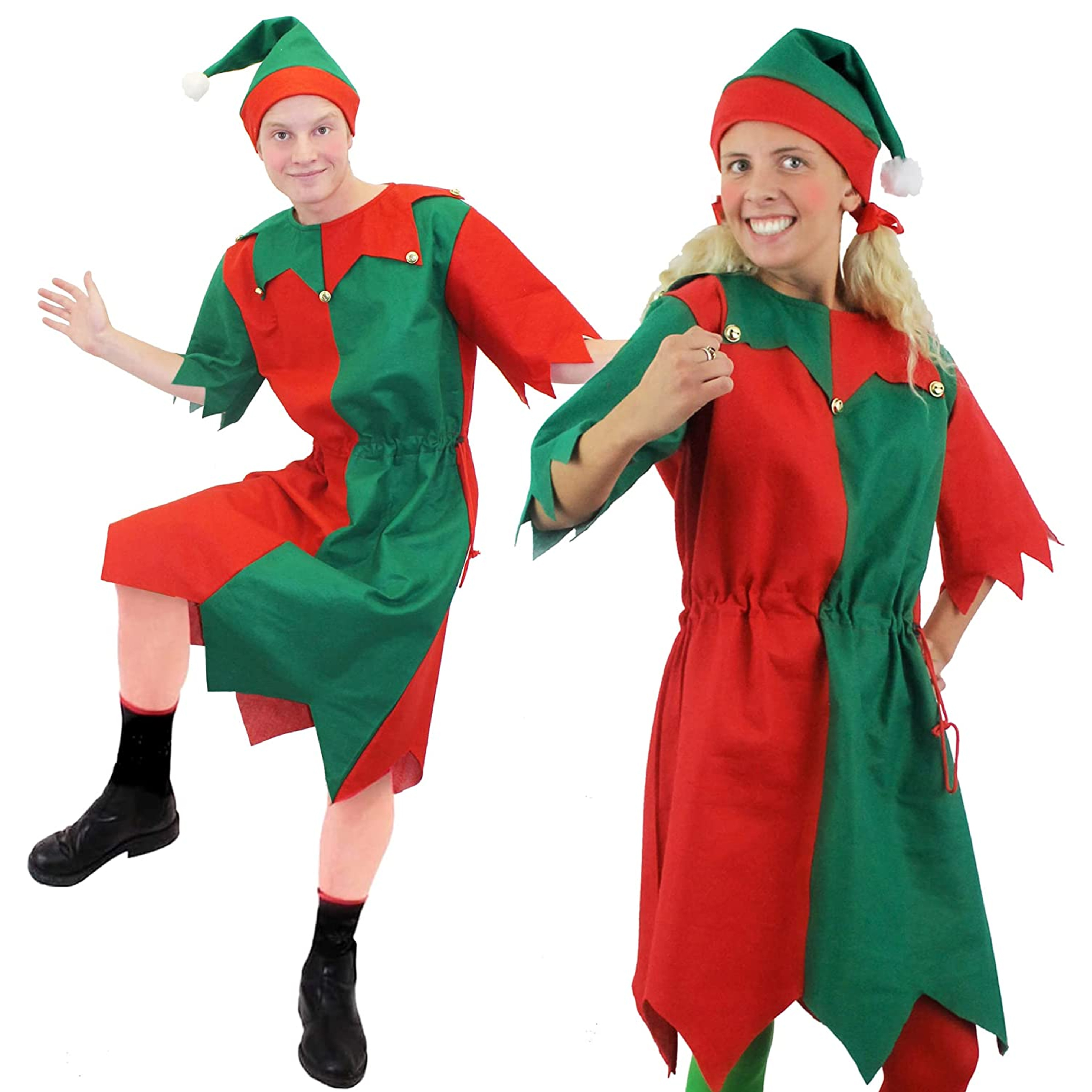 Mens Adult Elf Costume - I Love Fancy Dress